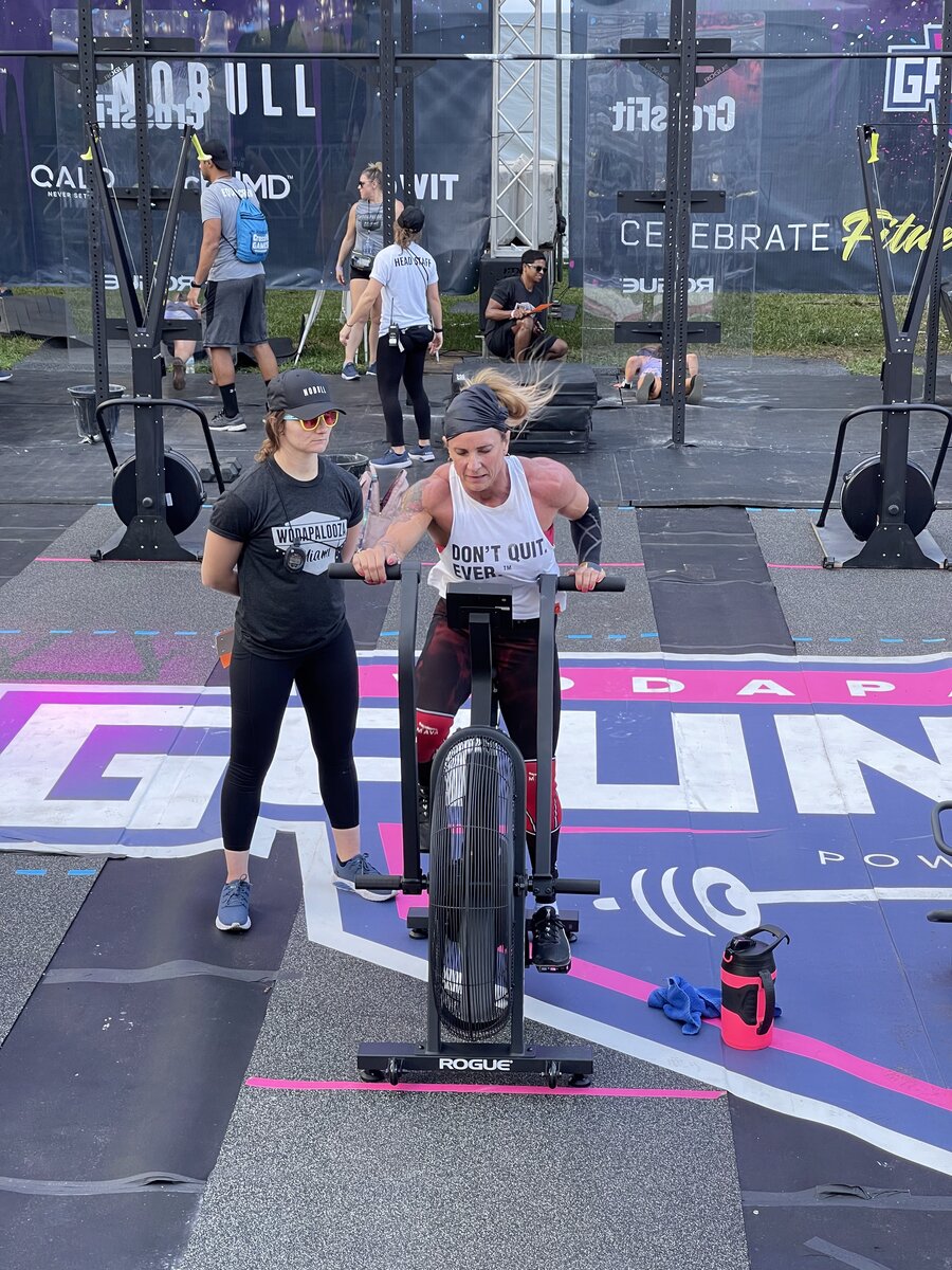 Shauna Lubrani air bike Gauntlet